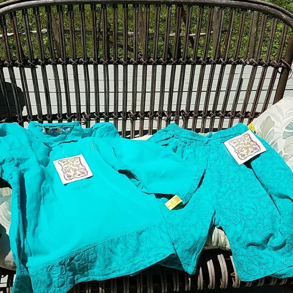 Vintage 1990's Short and top set! 100% cotton!